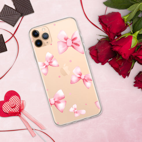 Coquette Pink Bow iPhone Case | Clear Case for iPhone®
